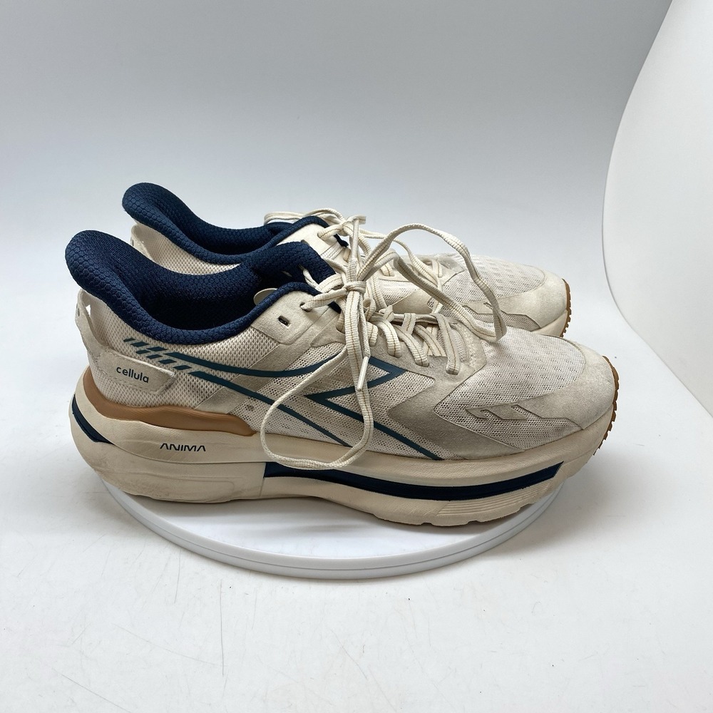 Diadora Cellula Mens 8‎ 101.180243 Beige Blue Athletic Running Shoes Sneakers